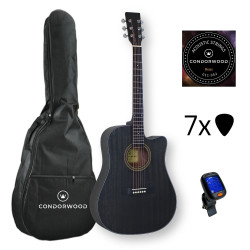 Condorwood AD-512 akustiskā ģitāra ar STARTER komplektu