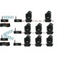 2,4GHz WDMX RECV +PWRSUPPLY kontrolieris